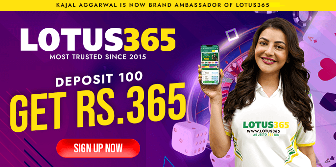 Lotus365 ID login and demo ID information banner