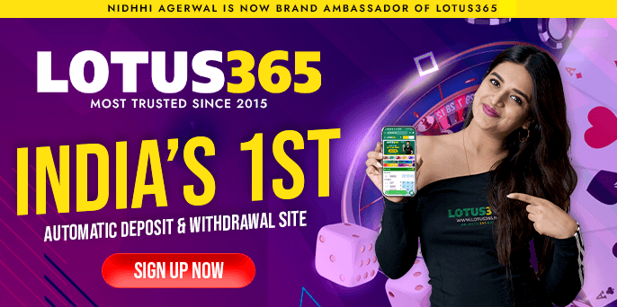 Lotus365 ID demo account information banner